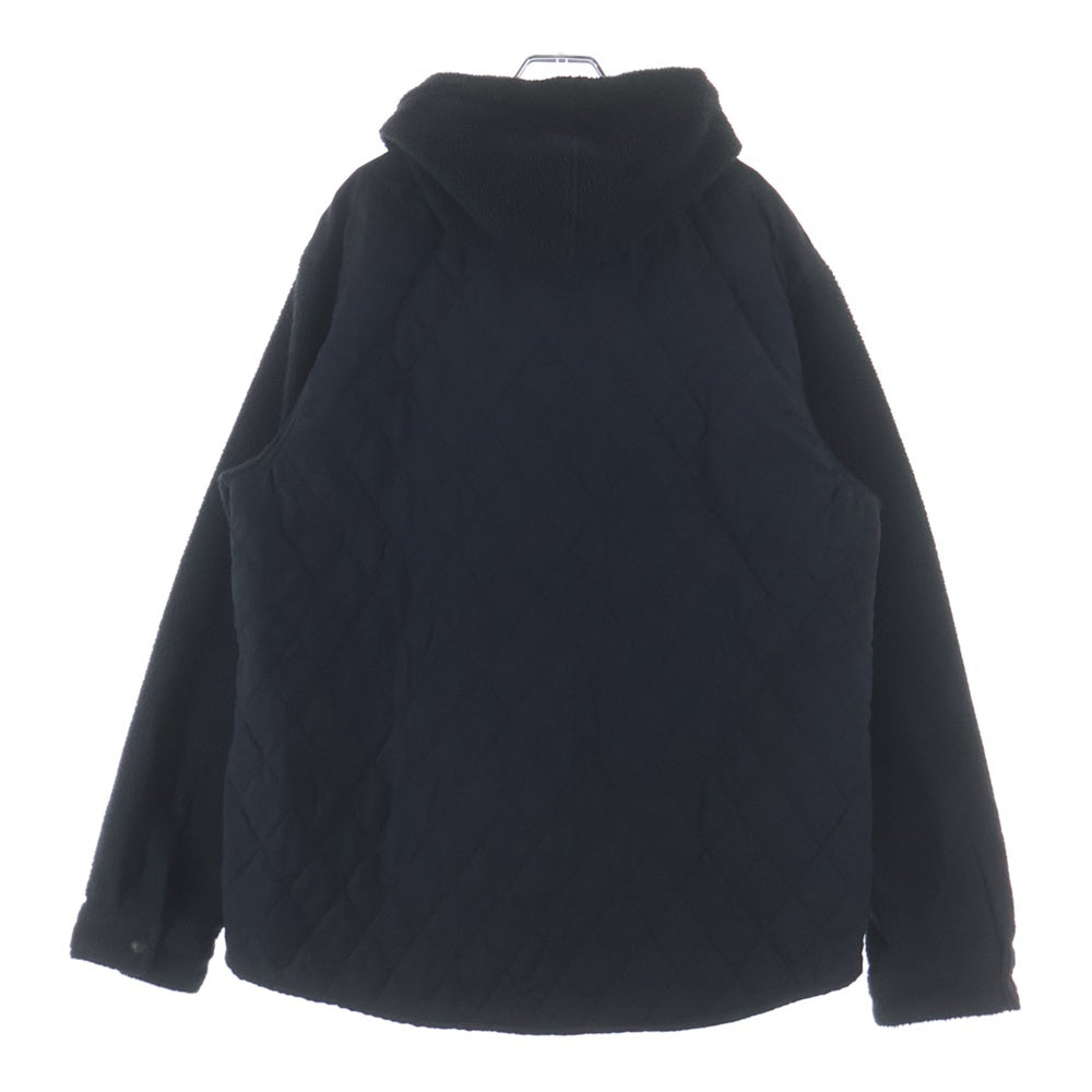 SUPREME(シュプリーム) 17AW Hooded Fleece Nylon Shirt フード付き シャツジャケット ブラック