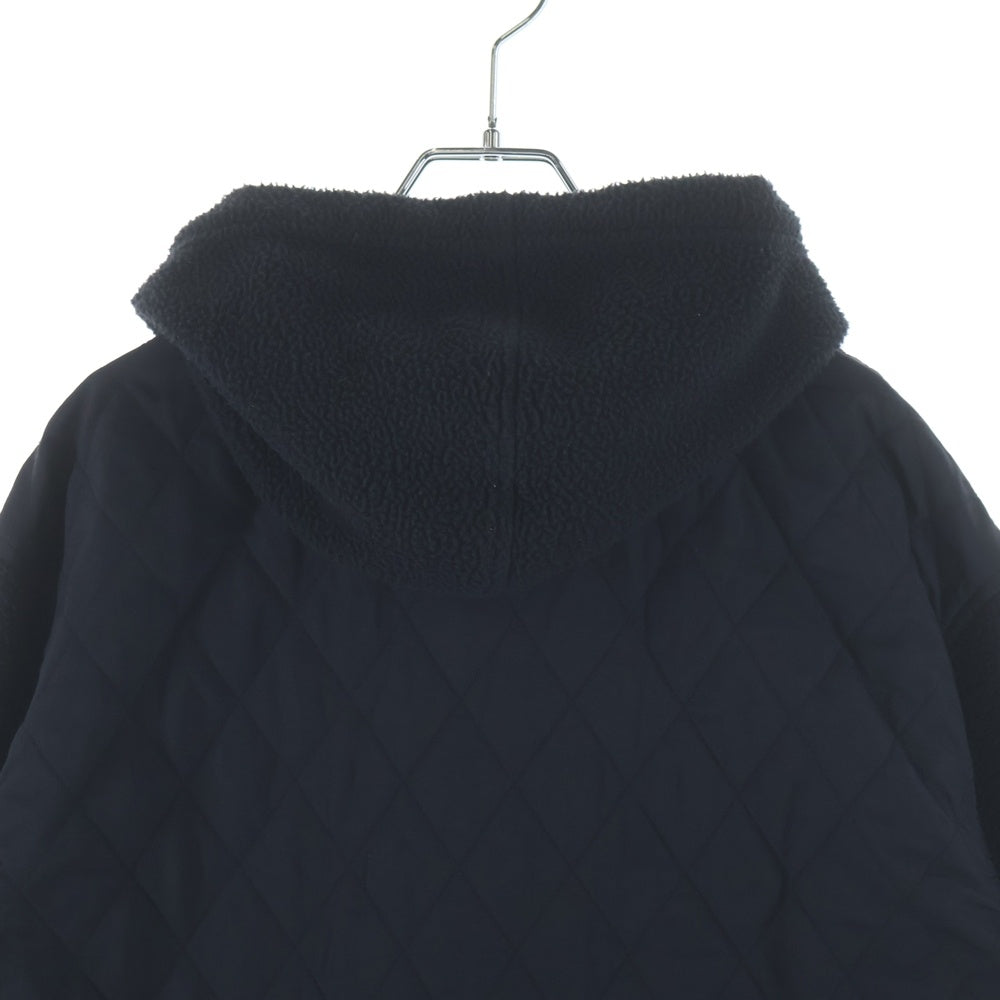 SUPREME(シュプリーム) 17AW Hooded Fleece Nylon Shirt フード付き シャツジャケット ブラック