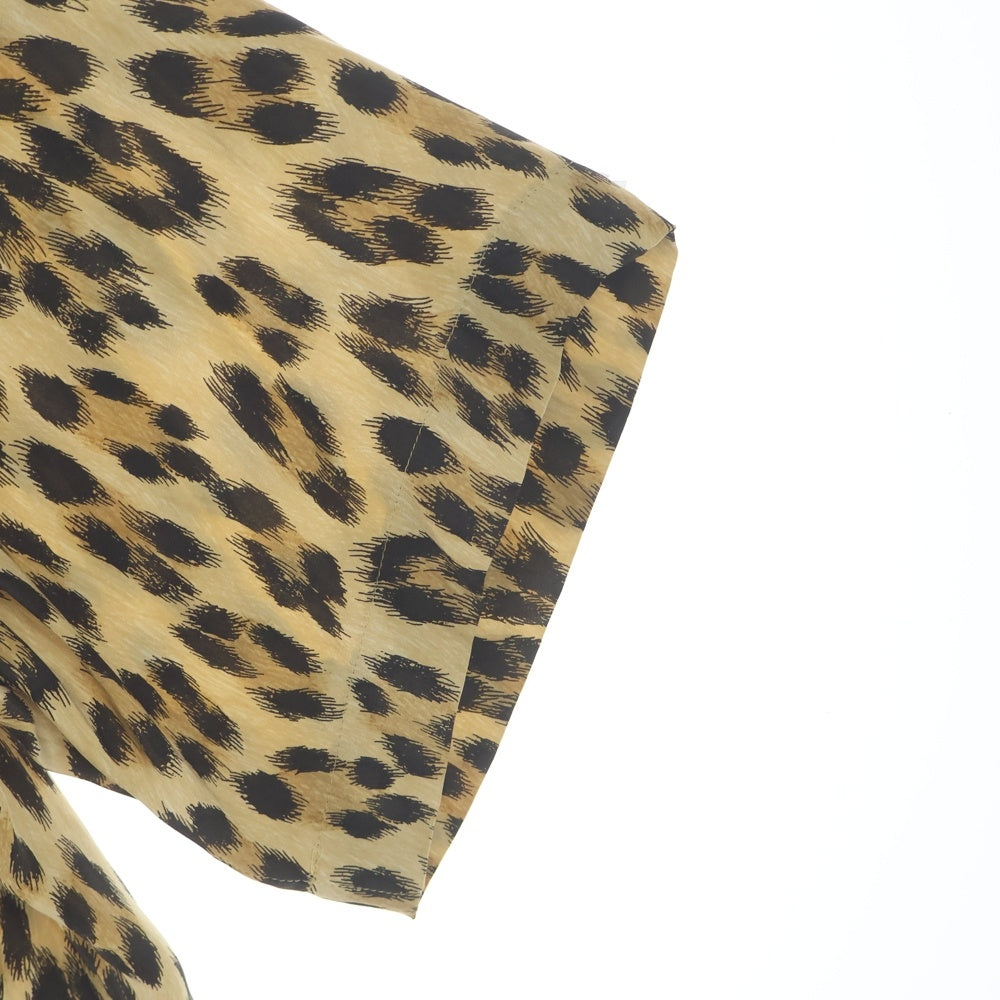 VISVIM(ヴィスヴィム) CABAN SHIRT S S LEOPARD Shirt シルク レオパード 半袖アロハシャツ ブラウン 0122205011018