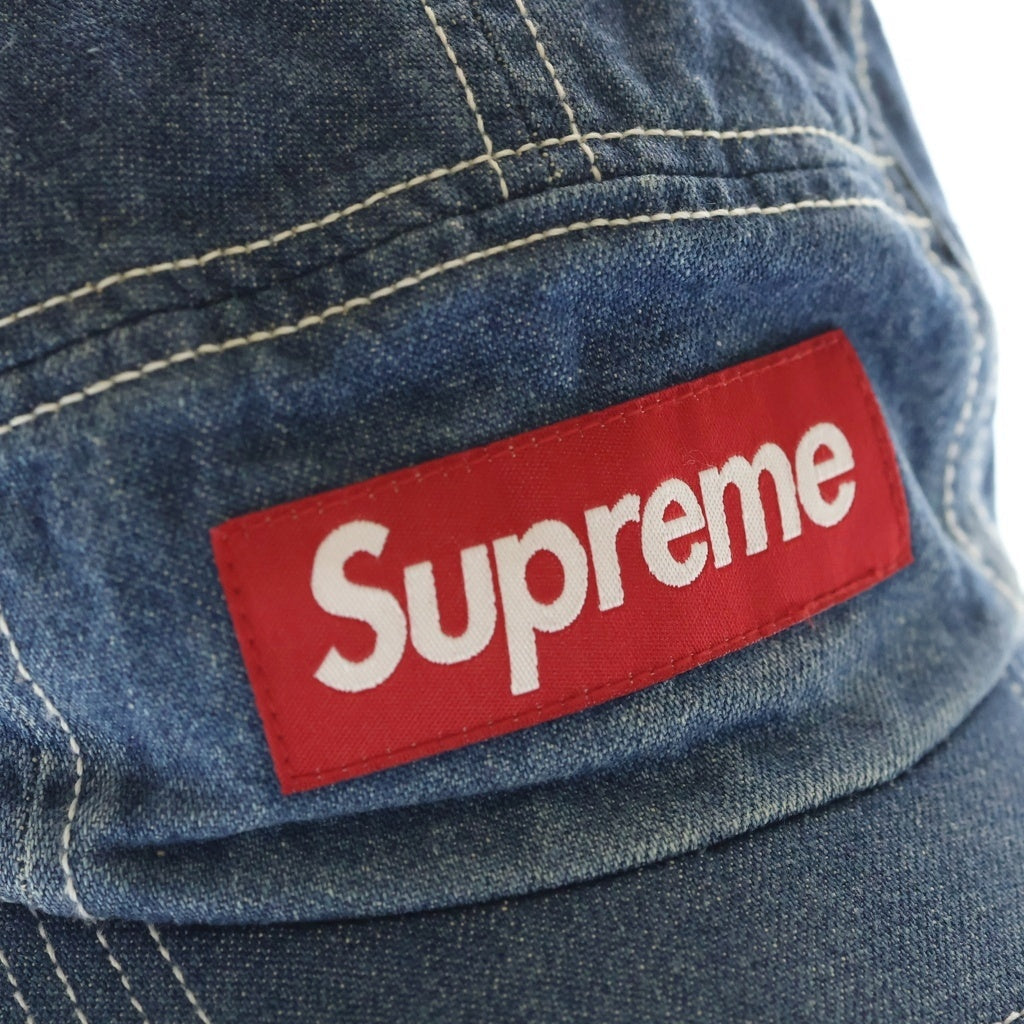 SUPREME(シュプリーム) 21SS Washed Chino Twill Camp Cap キャンプキャップ デニム インディゴ