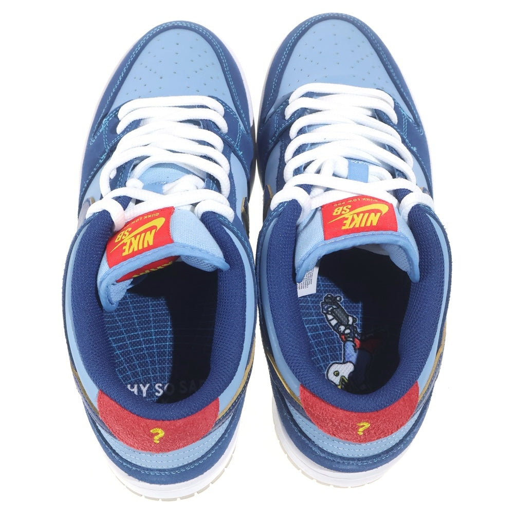 NIKE SB(ナイキエスビー) ×Why So Sad? DUNK LOW COASTAL BLUE DX5549-400 ワイソーサッド ダンク ローカットスニーカー ブルー US8.5/26.5cm