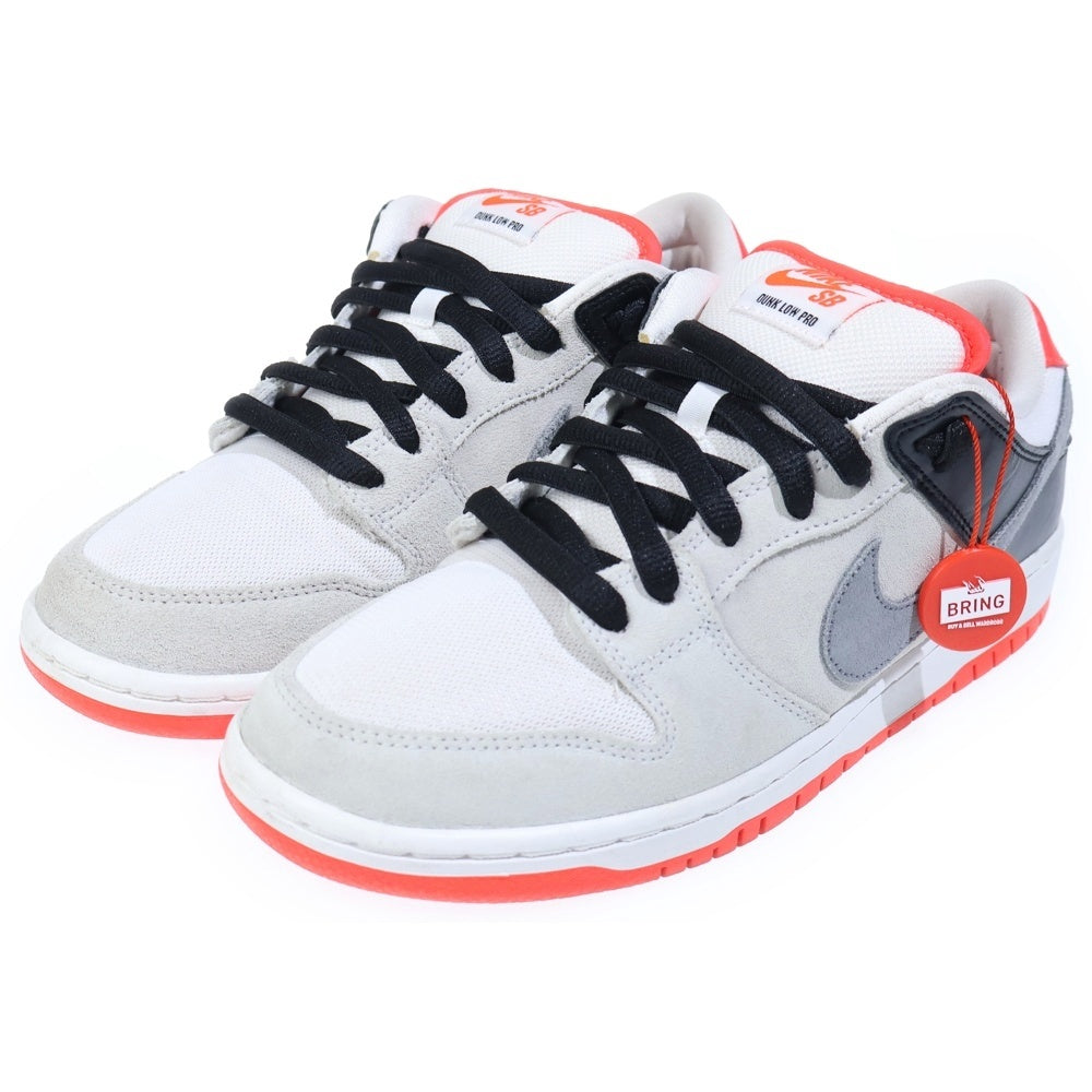 NIKE SB(ナイキエスビー) DUNK LOW PRO ISO INFRARED CD2563-004 ダンク プロ インフラレッド ローカットスニーカー グレー/レッド US8.5/26.5cm