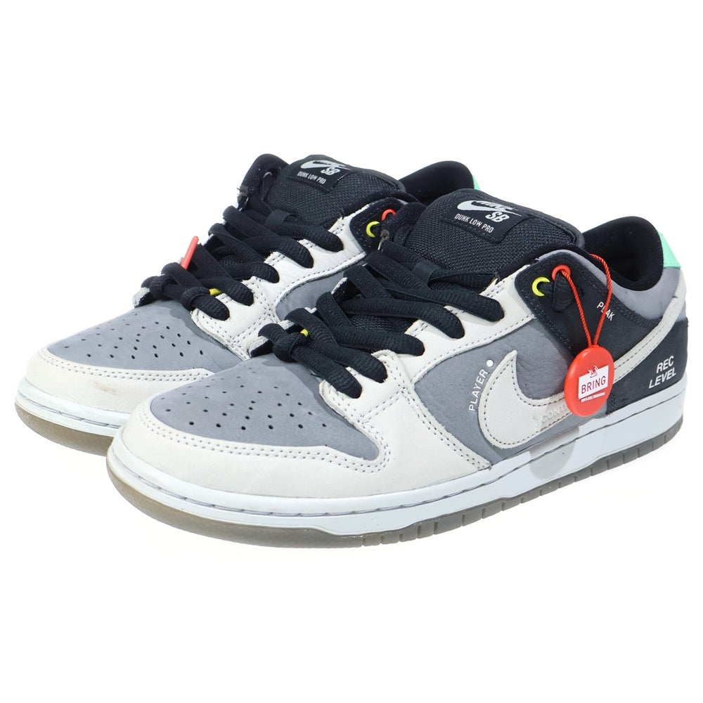 NIKE SB(ナイキエスビー) DUNK LOW PRO VX1000 CAMCORDER CV1659-001 ダンクロープロ VX1000カムコーダ ローカットスニーカー グレー/ブラック/ホワイト US8.5/26.5cm