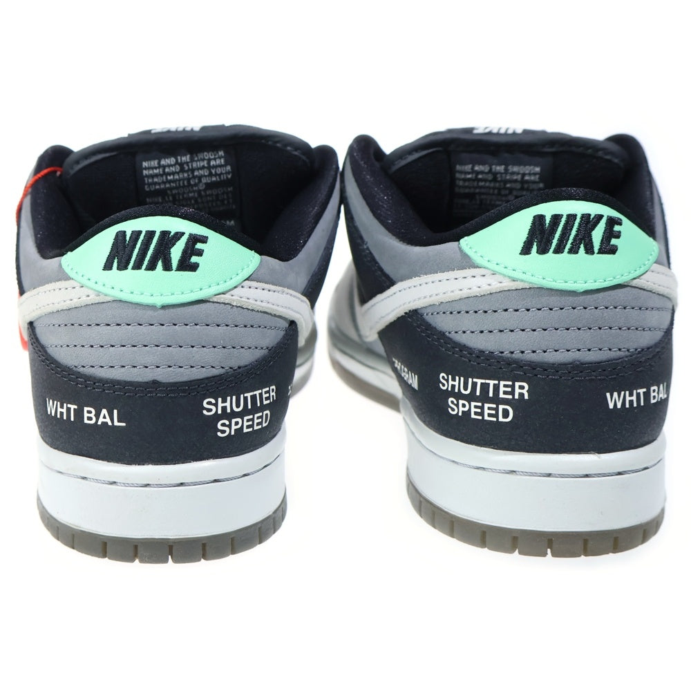 NIKE SB(ナイキエスビー) DUNK LOW PRO VX1000 CAMCORDER CV1659-001 ダンクロープロ VX1000カムコーダ ローカットスニーカー グレー/ブラック/ホワイト US8.5/26.5cm