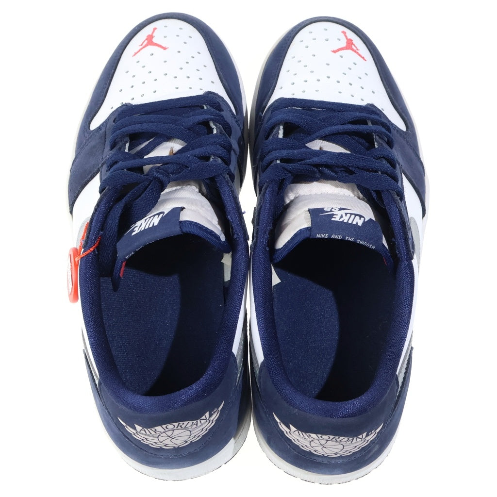 NIKE SB(ナイキエスビー) AIR JORDAN 1 LOW QS CJ7891-400 エアジョーダン1 クイックストライク ローカットスニーカー ホワイト/ネイビー US8.5/26.5cm