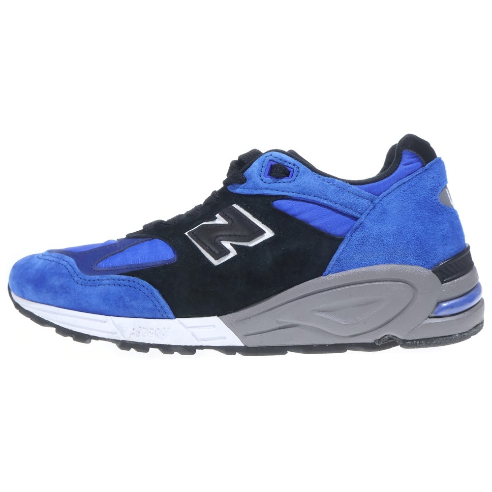 New Balance(ニューバランス) M990PL2 異素材切替 ローカットスニーカー USA製 ブルー/ブラック YS8.5/26.5cm