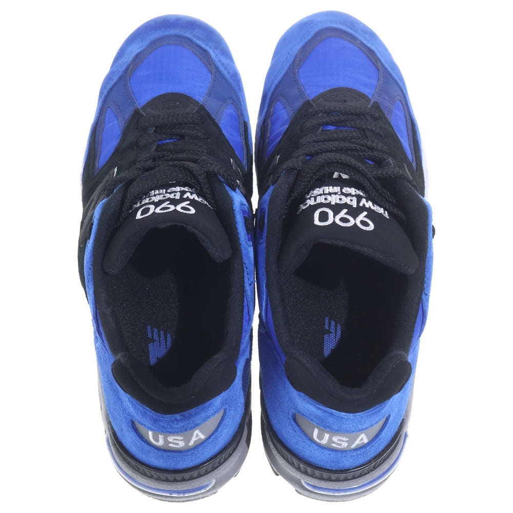 New Balance(ニューバランス) M990PL2 異素材切替 ローカットスニーカー USA製 ブルー/ブラック YS8.5/26.5cm