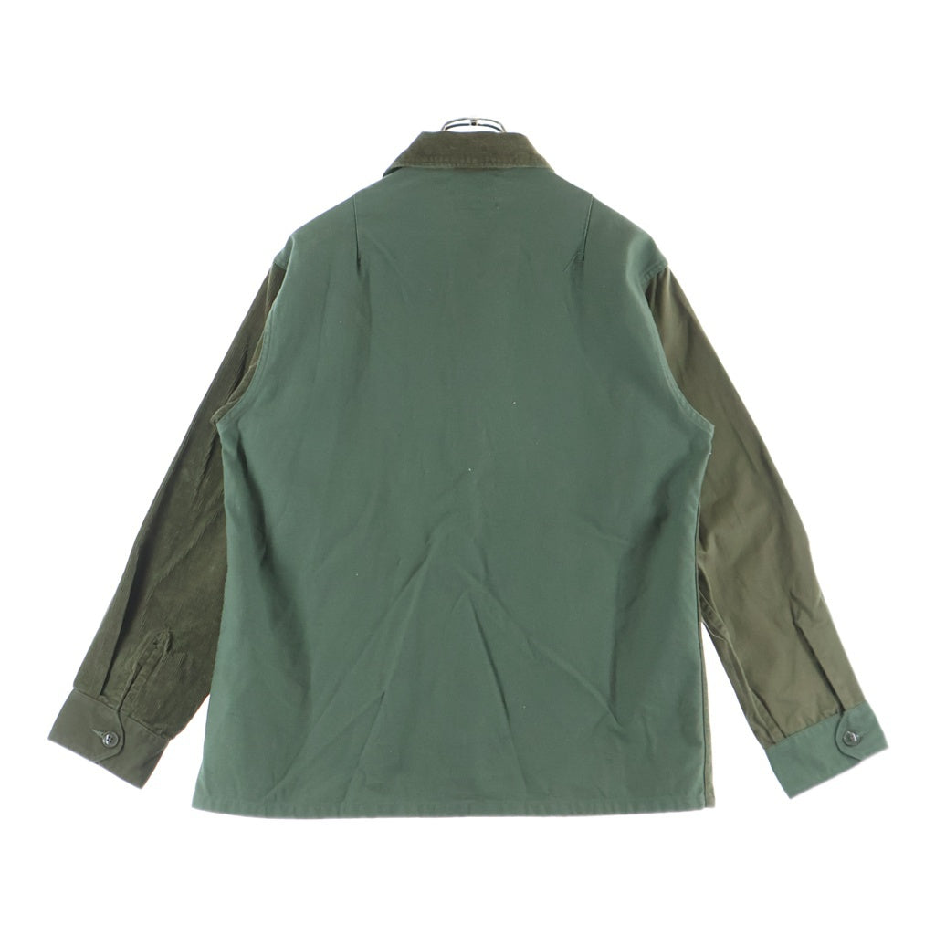 Engineered Garments(エンジニアド ガーメンツ) ×Beams Plus Camp Jacket ビームスプラス別注 マルチポケット クレイジーパターン シャツジャケット ミリタリー 長袖シャツ カーキ