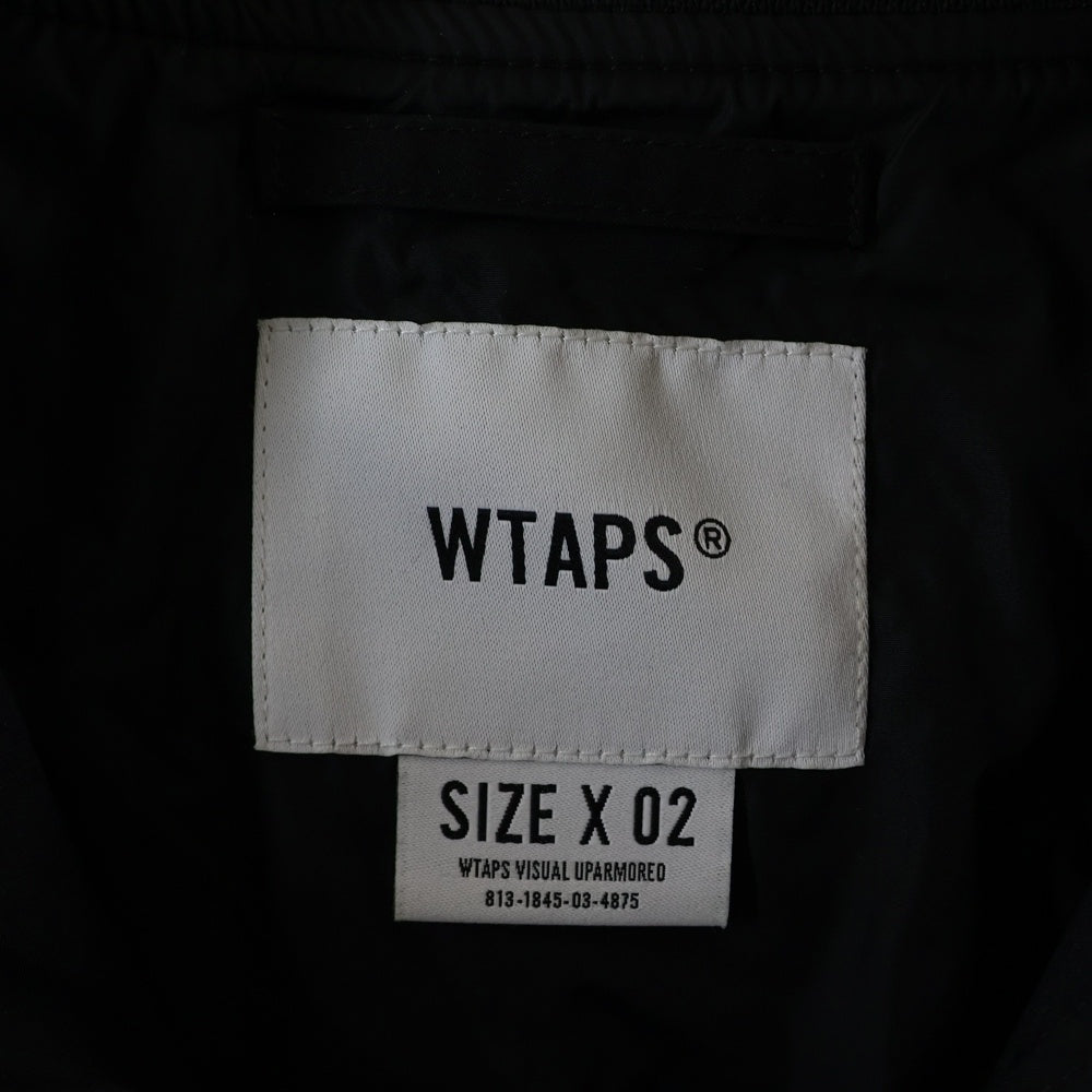 WTAPS(ダブルタップス) 18AW FELICIA/JACKET.POLY.TWILL フェリシア ポリエステルツイル ミリタリー ジャケット ブラック 182BRDT-JKM06
