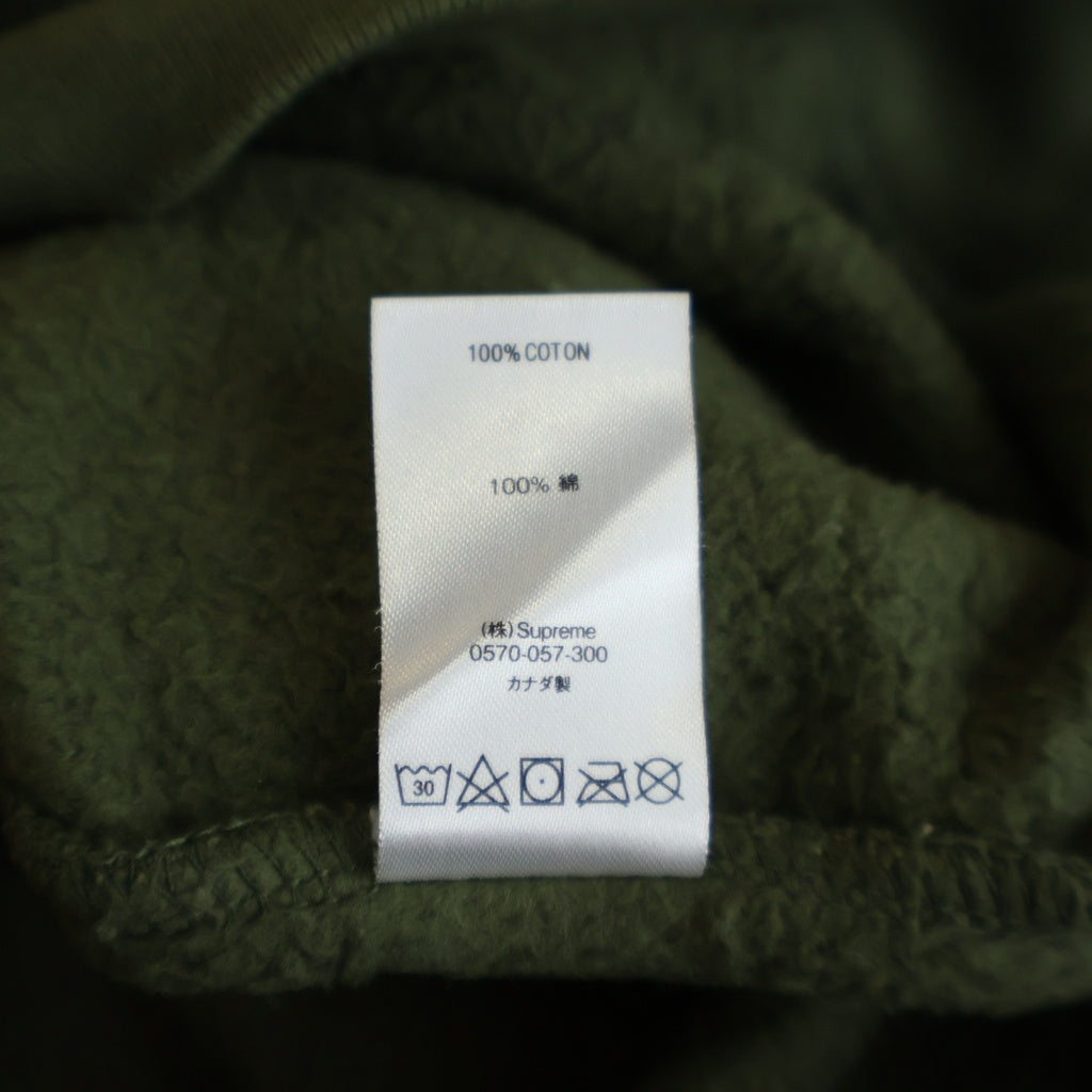 SUPREME(シュプリーム) 20AW ×Yohji Yamamoto Crewneck ヨウジヤマモト ロゴプリント クルーネック スウェットトレーナー カーキ