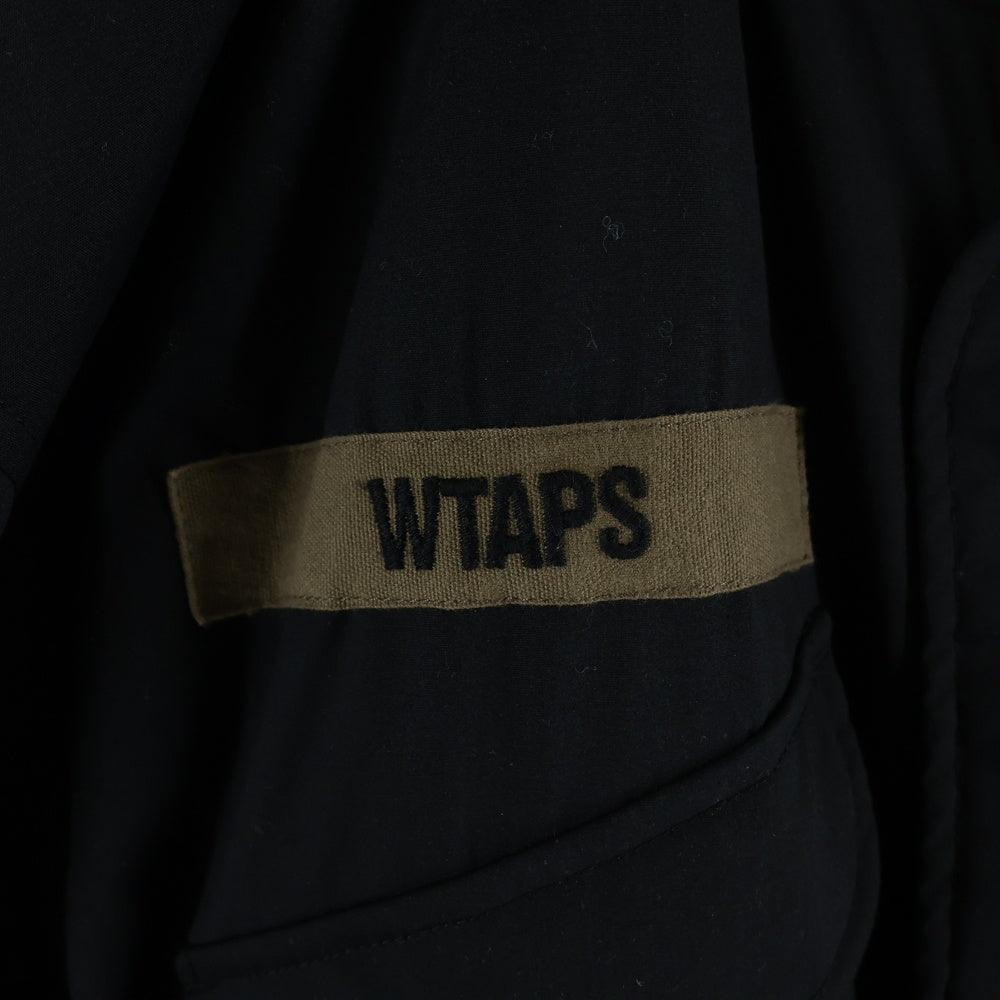 WTAPS(ダブルタップス) 19AW MC/JACKET.COPO.TAFFETA コットン ポリエステル タフタ ミリタリー 中綿 ジャケット ブラック 192WVDT-JKM04