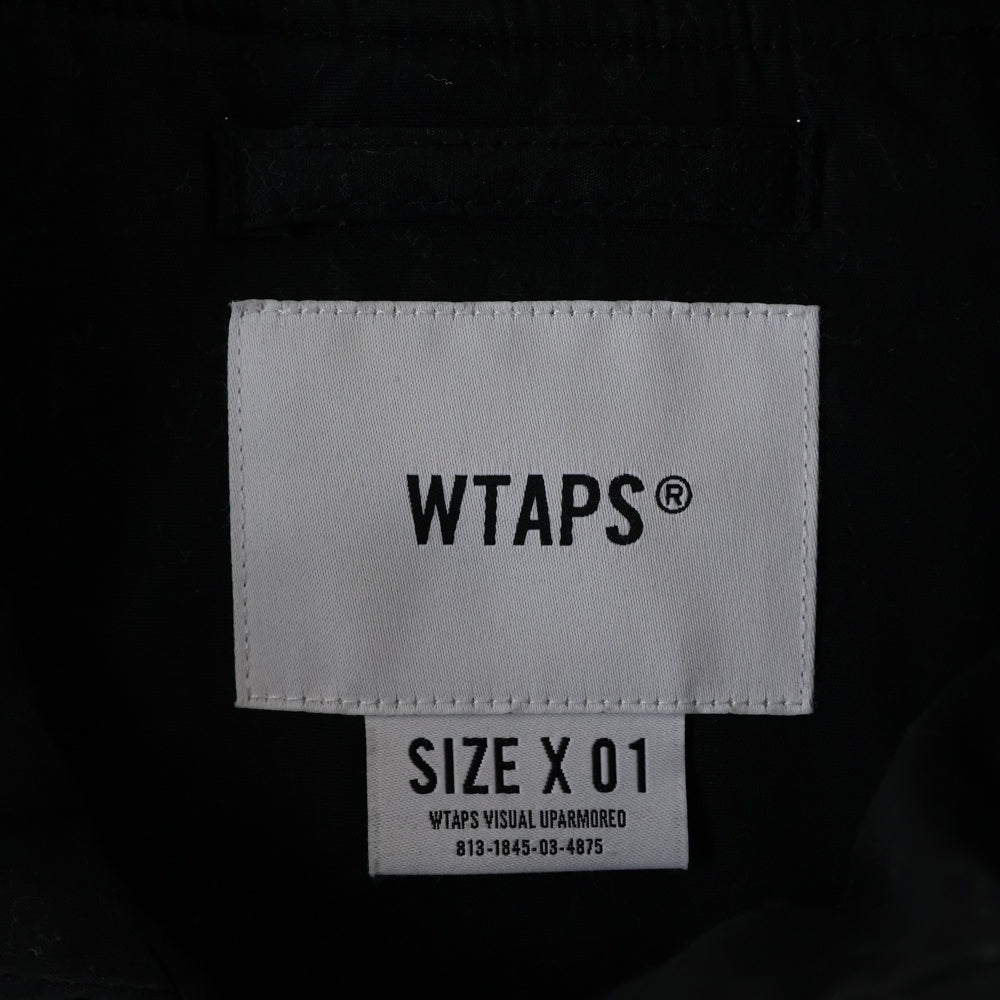 WTAPS(ダブルタップス) 19AW MC/JACKET.COPO.TAFFETA コットン ポリエステル タフタ ミリタリー 中綿 ジャケット ブラック 192WVDT-JKM04