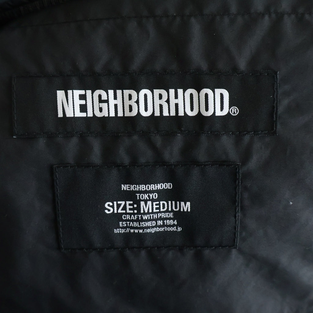 NEIGHBORHOOD(ネイバーフッド) 19AW DESIGN QUILT E-JKT デザインキルティング ポリエステル ジャケット ブルゾン ブラック 192PPNH-JKM05