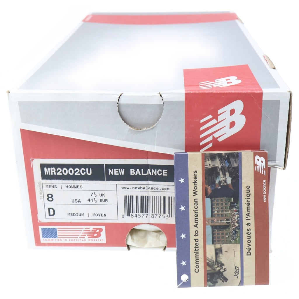 New Balance(ニューバランス) MR2002CU USA製 メッシュ ローカットスニーカー グレー US8/26cm