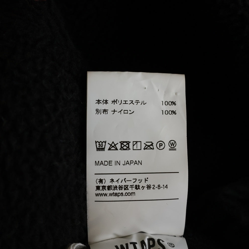WTAPS(ダブルタップス) 19AW FORESTER /JACKET. POLY ポリエステル フォレスター フリース ジャケット ブラック 192ATDT-CSM30