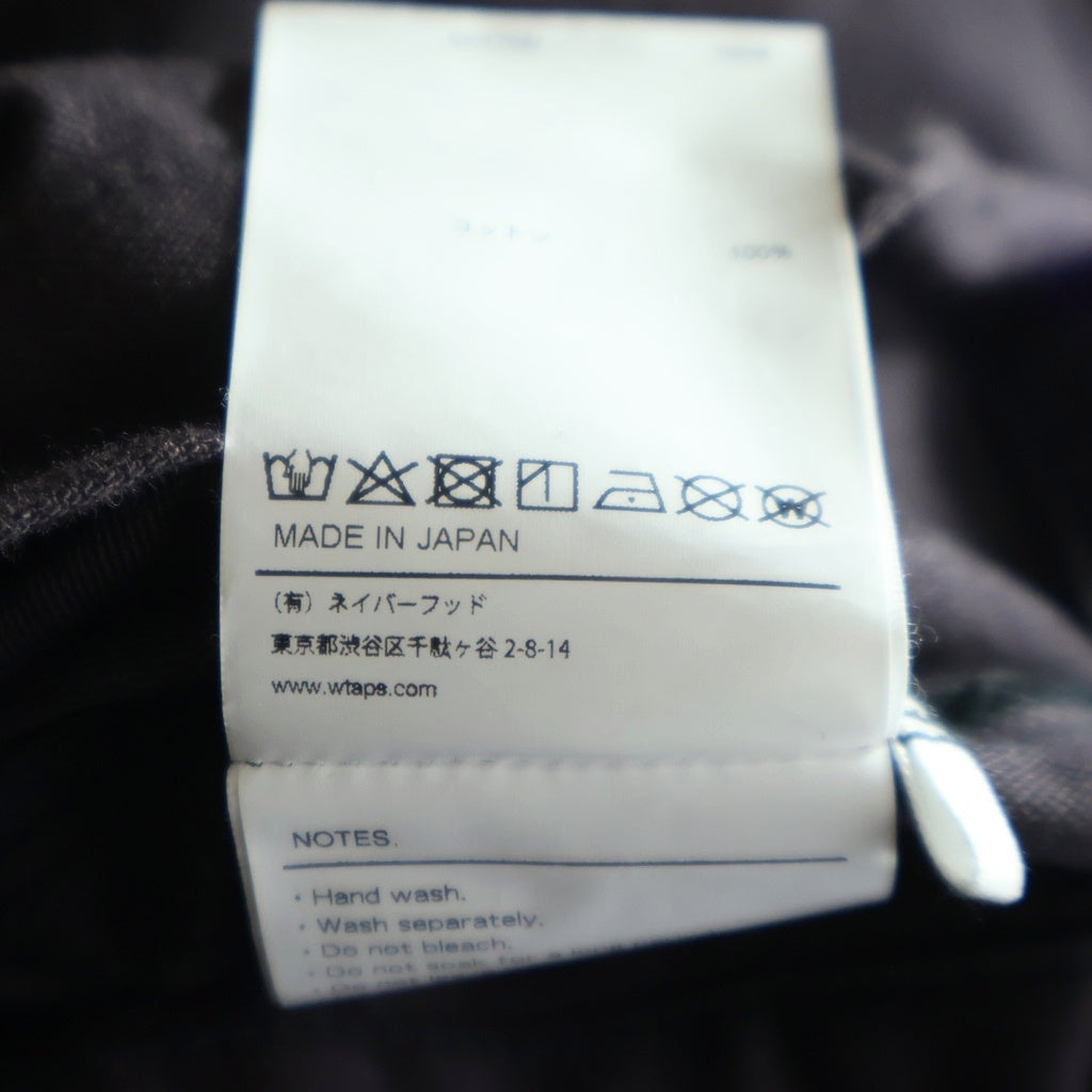 WTAPS(ダブルタップス) 20AW BUDS/LS/COTTON. SATIN バッツ コットンサテン ミリタリー 長袖シャツ ブラック 202BRDT-SHM01