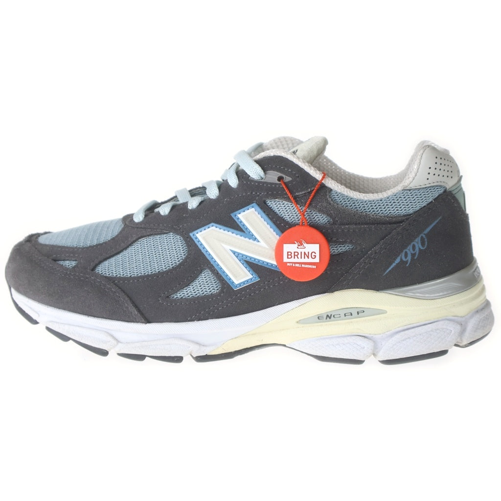 New Balance(ニューバランス) M990KS3 ×KITH 990V3 キス メッシュ スウェードレザー ローカットスニーカー グレー/ブルー US8/26cm