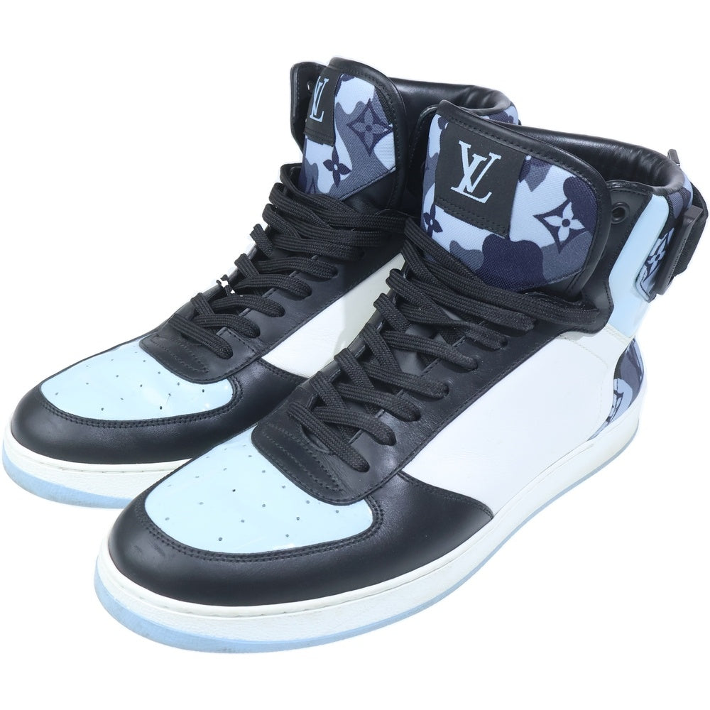LOUIS VUITTON(ルイヴィトン) リヴォリ ライン ハイカットスニーカー シューズ ブルー/ホワイト 7 1/2 MS0250