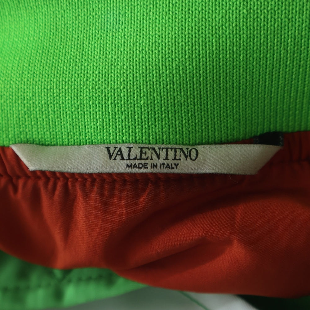 VALENTINO(ヴァレンティノ) 19AW Bomber Jacket with VLogo Print Vロゴ ボンバージャケット MA-1 ブルゾン グリーン UV3CIF156G9