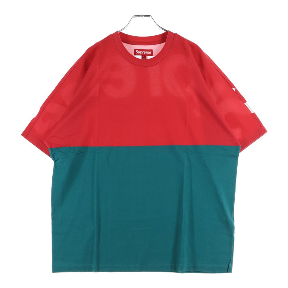 SUPREME(シュプリーム) 23AW Split S/S Top スプリット クルーネック 半袖Tシャツカットソー レッド/グリーン