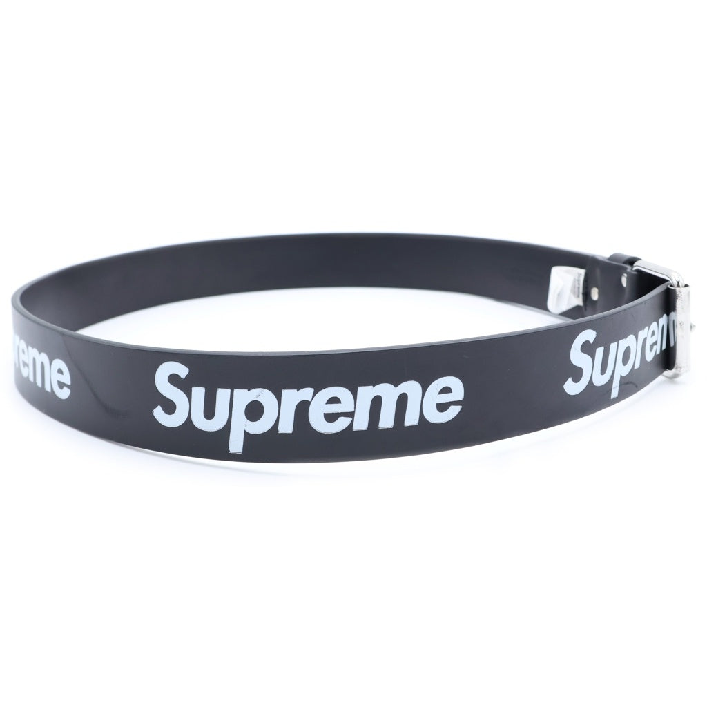 SUPREME(シュプリーム) 24SS Repeat Leather Belt リピート レザーベルト ブラック