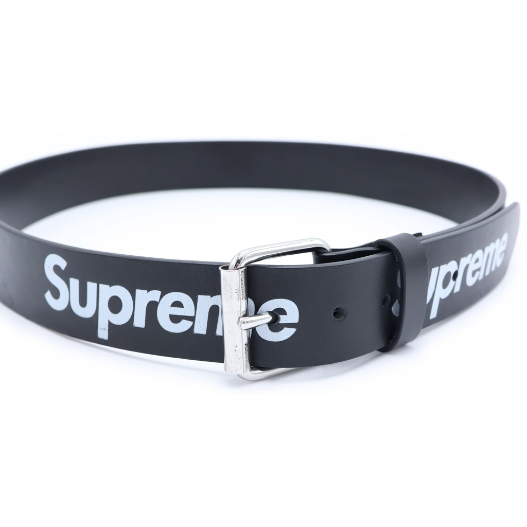 SUPREME(シュプリーム) 24SS Repeat Leather Belt リピート レザーベルト ブラック