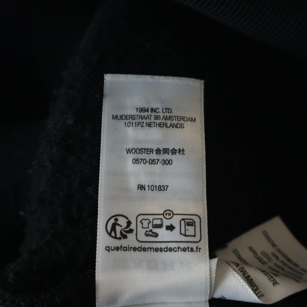 SUPREME(シュプリーム) 23AW Satin Applique Hooded Sweatshirt サテン アップリケ フーデッドスウェットシャツ パーカー ブラック