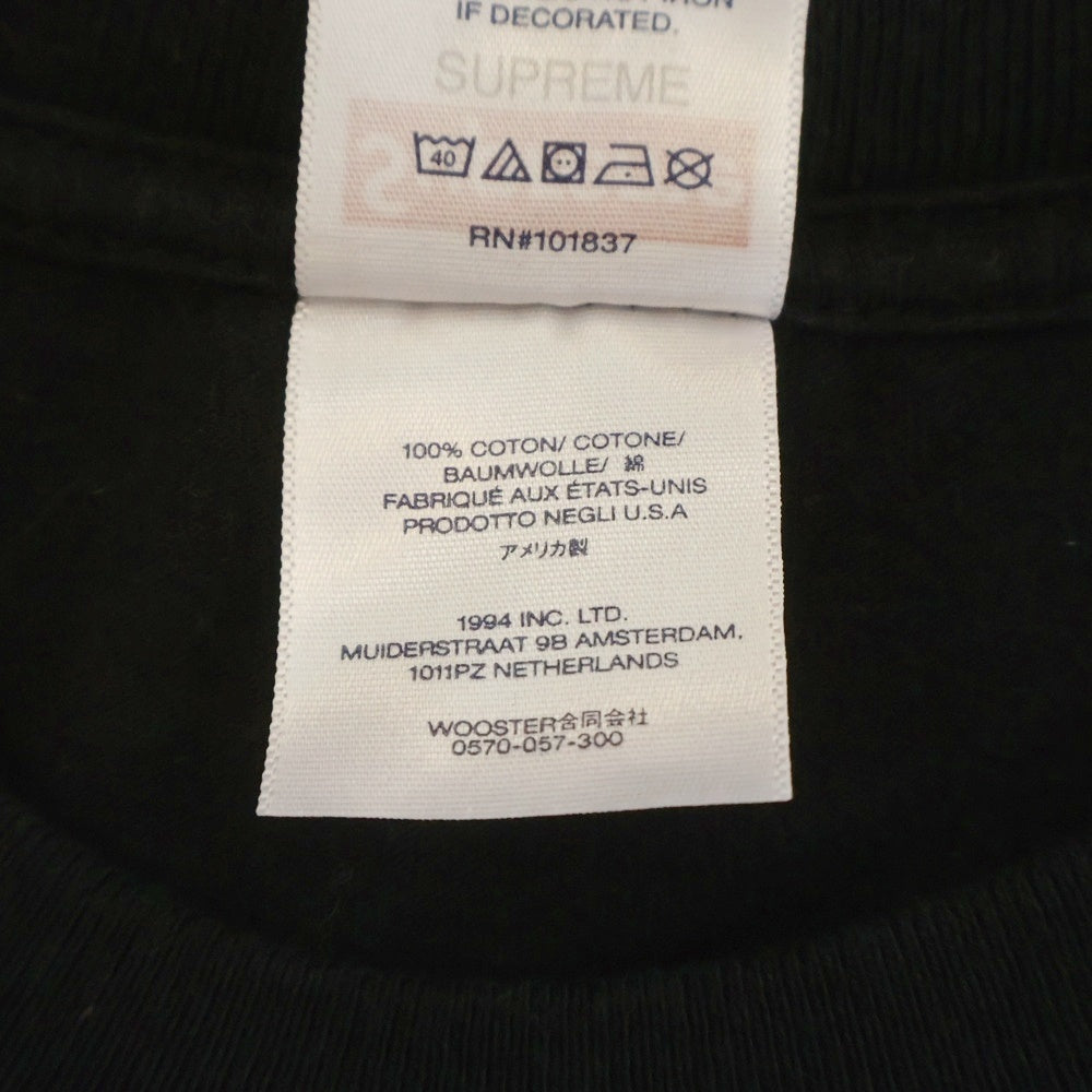 SUPREME(シュプリーム) 23SS Eyewear Tee アイウェア 半袖Tシャツ カットソー ブラック