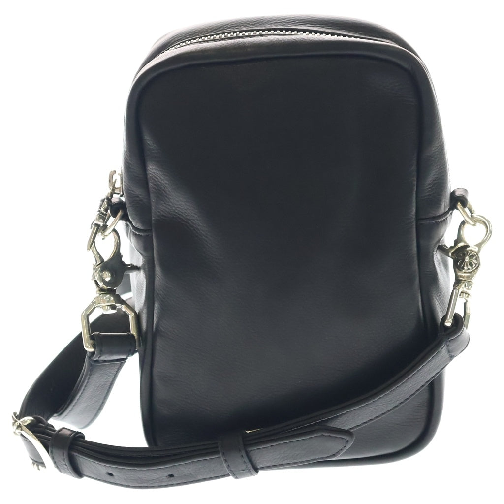 CHROME HEARTS(クロムハーツ) TAKA MINI LTHR タカミニ セメタリークロスパッチレザー ショルダーバッグ ブラック