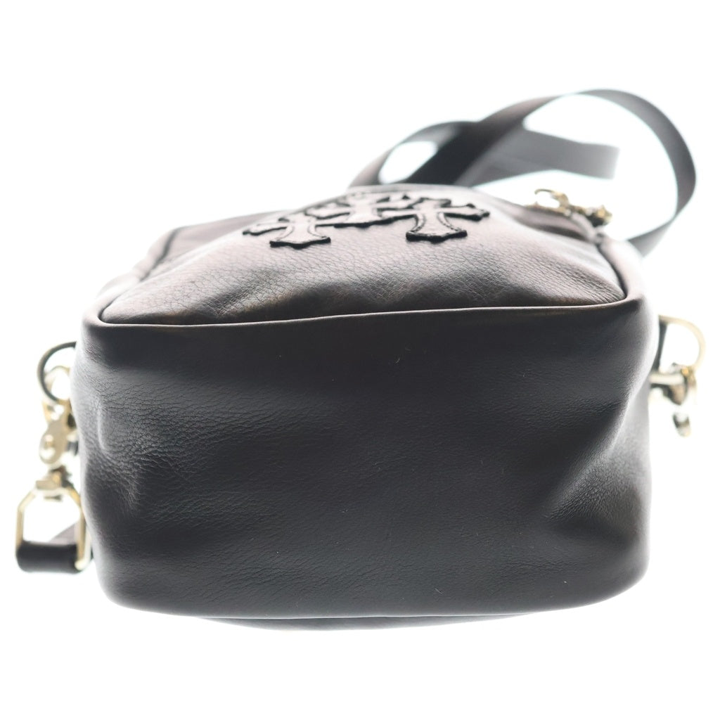 CHROME HEARTS(クロムハーツ) TAKA MINI LTHR タカミニ セメタリークロスパッチレザー ショルダーバッグ ブラック