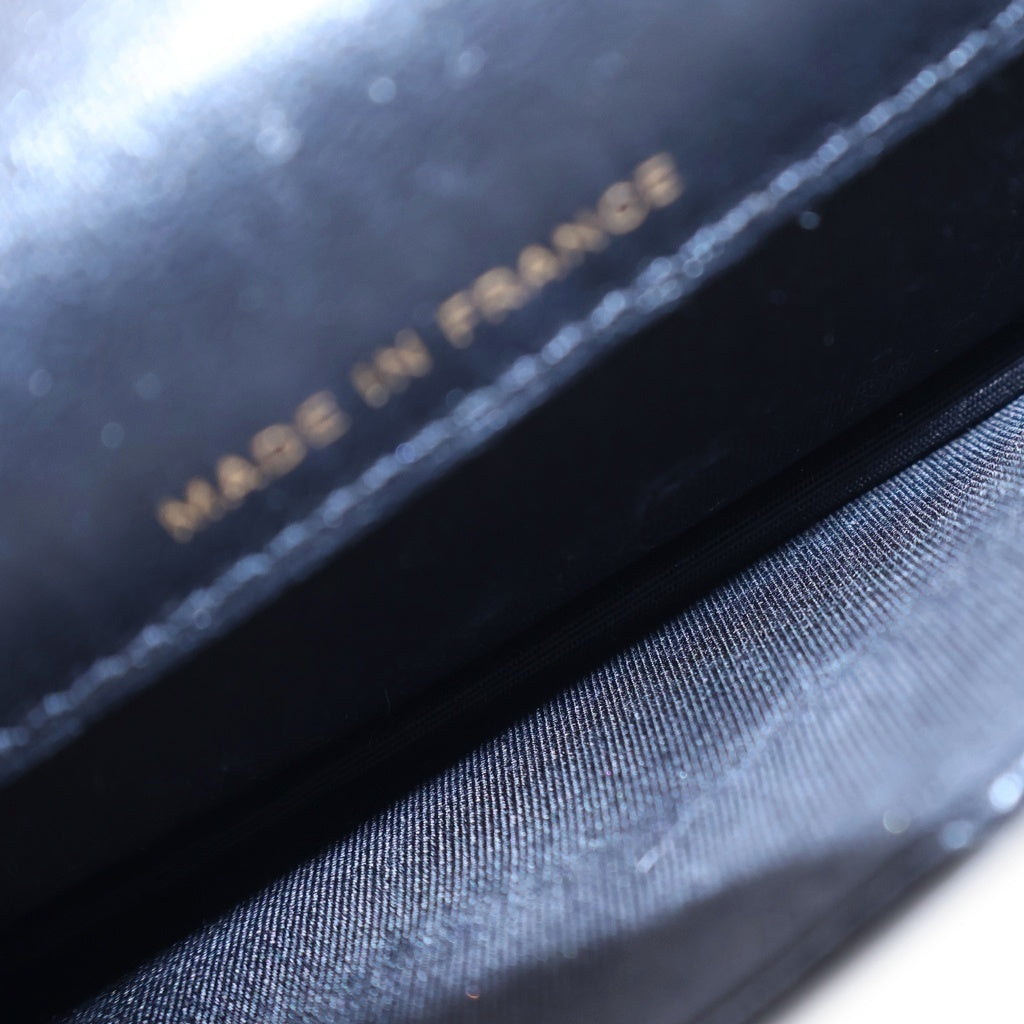 CHANEL(シャネル) ココマーク マトラッセ ラムスキン コインパース トップハンドル チェーンショルダーバッグ ポシェット ゴールド金具 31番台 AP2200 レディース