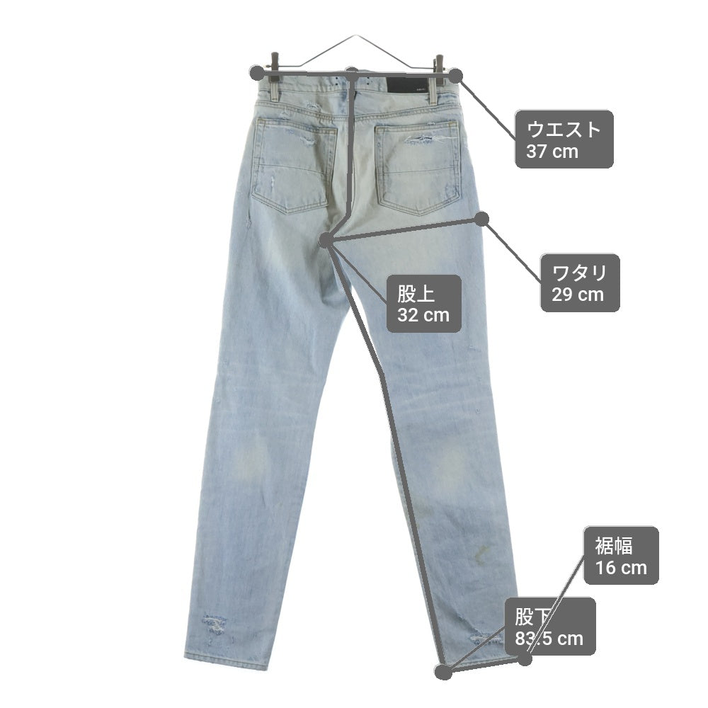 AMIRI(アミリ) ダメージ加工 デニムパンツ インディゴ