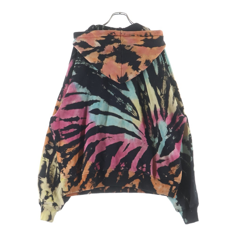 AMIRI(アミリ) Rainbow Tie Dye Hoodie タイダイ スウェット プルオーバーパーカー ブラック/マルチ