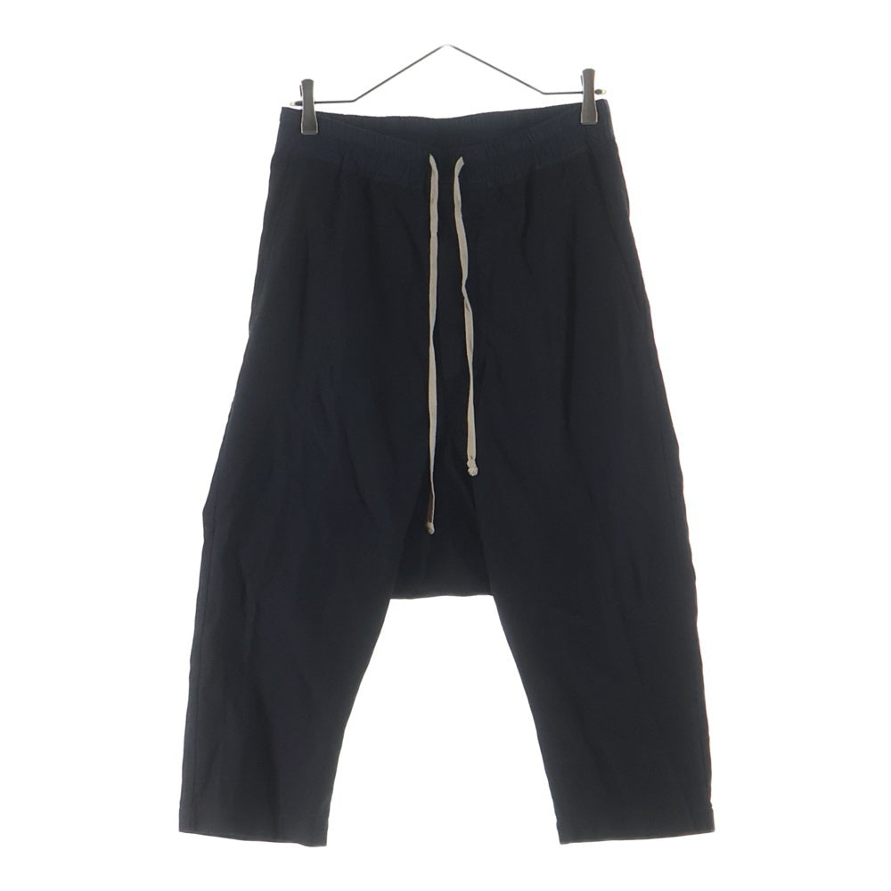 Rick Owens(リックオウエンス) 14SS VICIOUS ドローストリング サルエル クロップドパンツ ブラック RU14S1381-SW