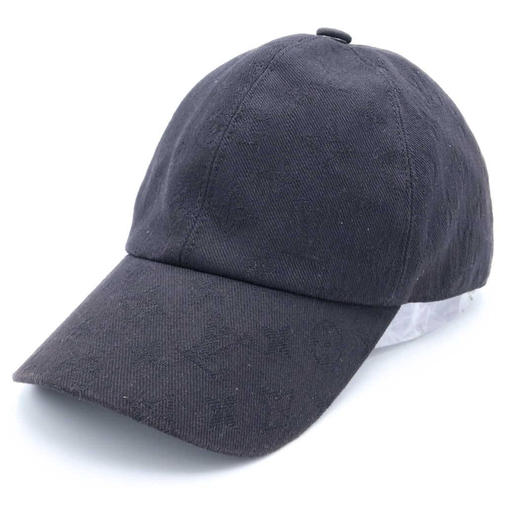 LOUIS VUITTON(ルイヴィトン) モノグラム エッセンシャル ベースボールキャップ 帽子 ブラック M76585 NX0261