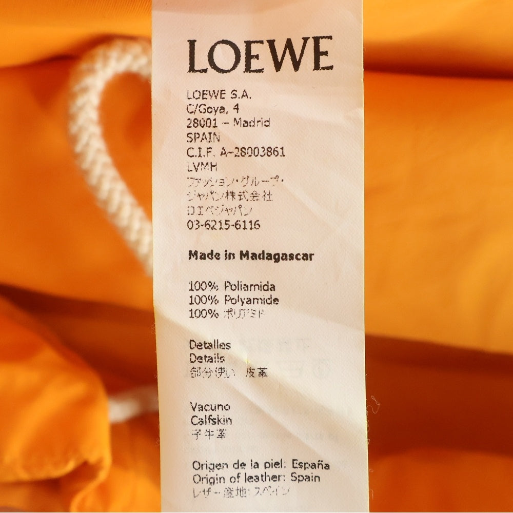 LOEWE(ロエベ) アナグラムスウェードパッチ ナイロン マウンテンパーカー ジャケット オレンジ H2298022AK