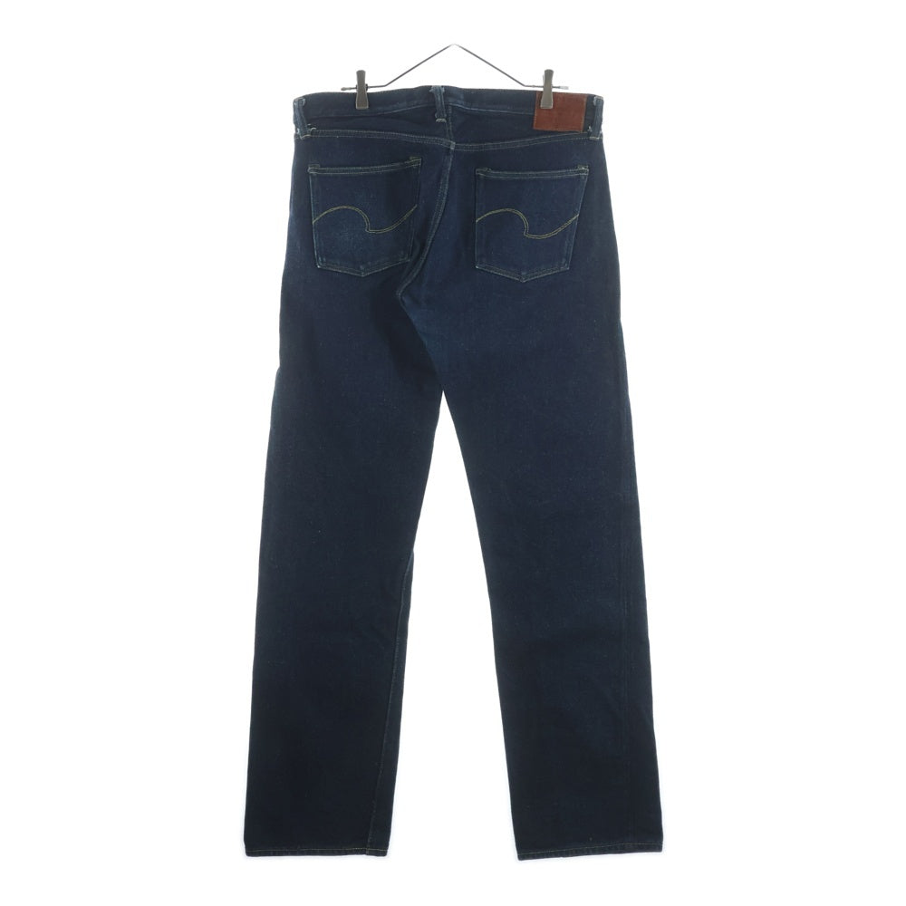 NO BRAND(ノーブランド) ONI DENIM(鬼デニム)セミタイトストレート 20oz ディープグリーンキャスト ローテンション デニムパンツ インディゴ ONI-575DGC