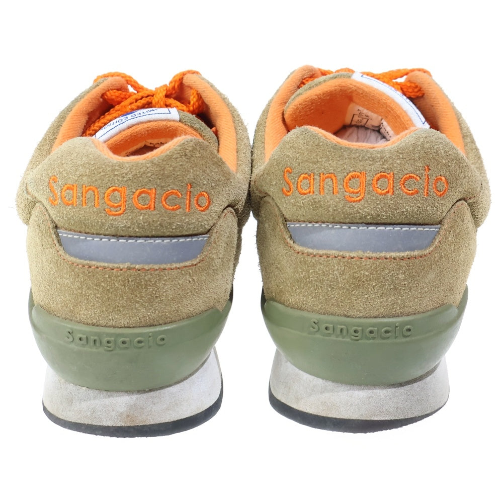 Sangacio(サンガッチョ) にゅ~ず EVA スウェードレザー ローカットスニーカー カーキ US10/28cm