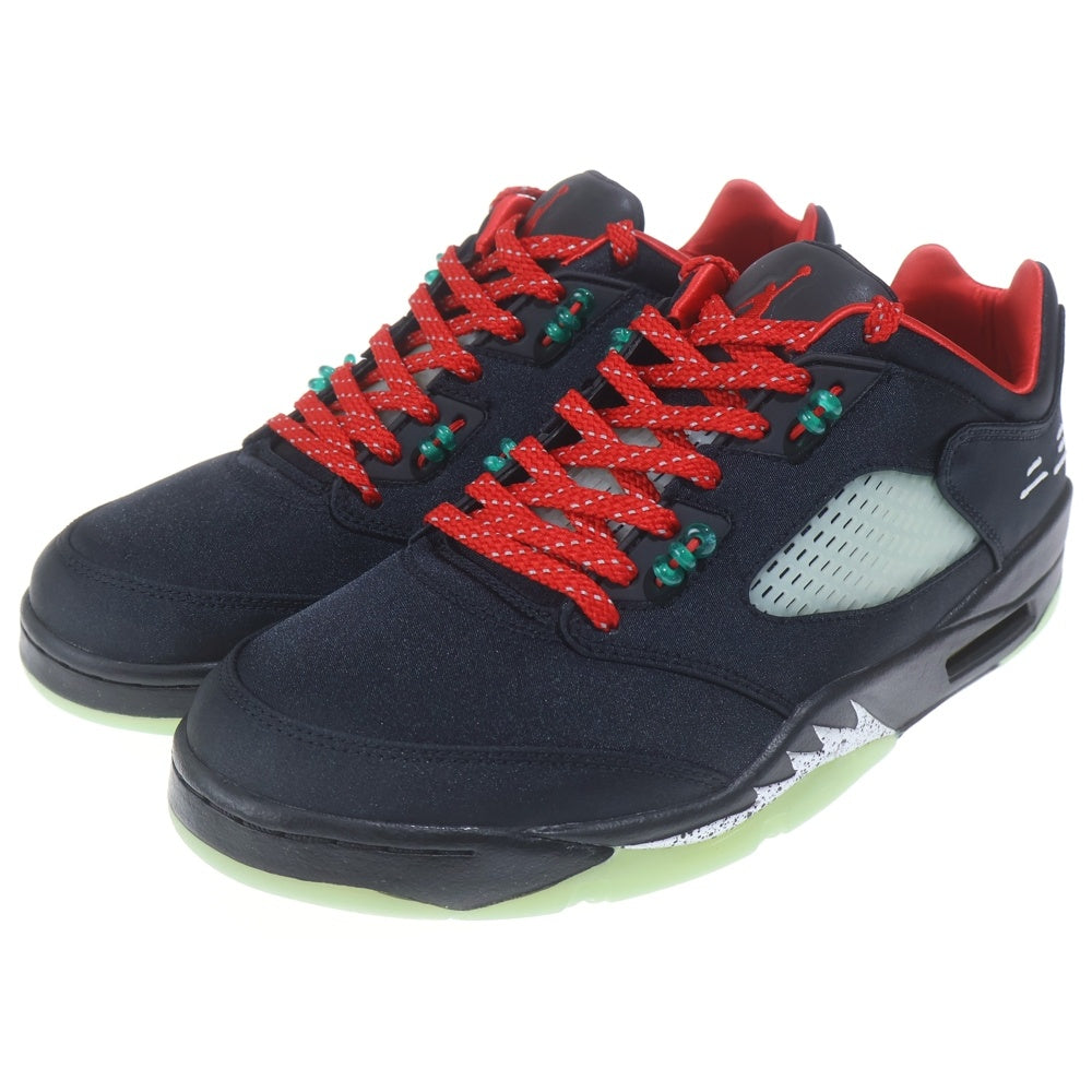 NIKE(ナイキ) ×CLOT AIR JORDAN 5 RETRO LOW SP クロット エアジョーダン5 ジェイド ローカットスニーカー ブラック US10.5/28.5cm DM4640-036