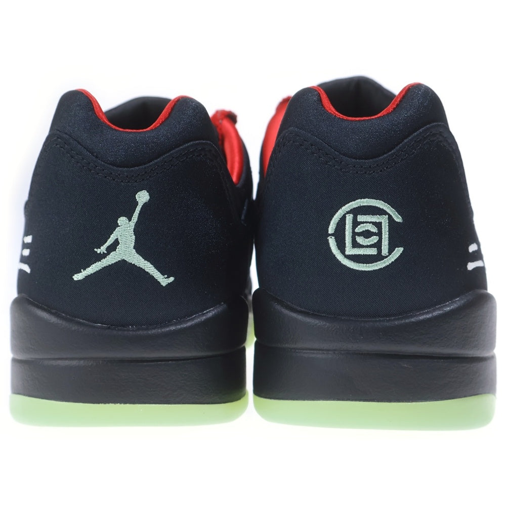 NIKE(ナイキ) ×CLOT AIR JORDAN 5 RETRO LOW SP クロット エアジョーダン5 ジェイド ローカットスニーカー ブラック US10.5/28.5cm DM4640-036