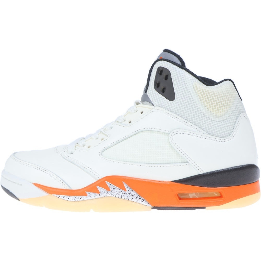 NIKE(ナイキ) AIR JORDAN 5 ORANGE BLAZE エアジョーダン5 オレンジ ブレイズ ミッドカットスニーカー ホワイト US10.5/28.5cm DC1060-100