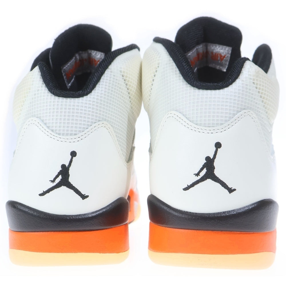 NIKE(ナイキ) AIR JORDAN 5 ORANGE BLAZE エアジョーダン5 オレンジ ブレイズ ミッドカットスニーカー ホワイト US10.5/28.5cm DC1060-100