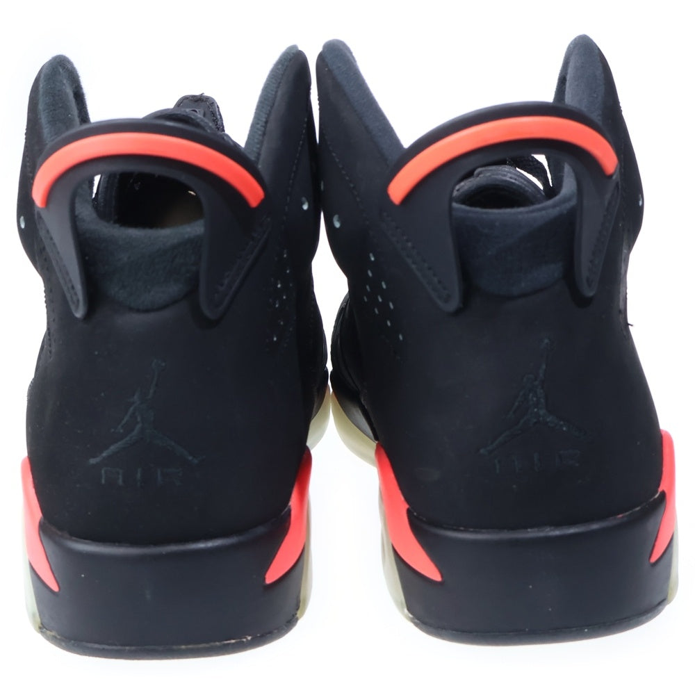NIKE(ナイキ) 【観賞用 2014年製】AIR JORDAN 6 RETRO INFRARED BLACK エアジョーダン6 レトロ インフラレッドブラック ハイカットスニーカー ブラック/レッド US10/28cm 384664-023