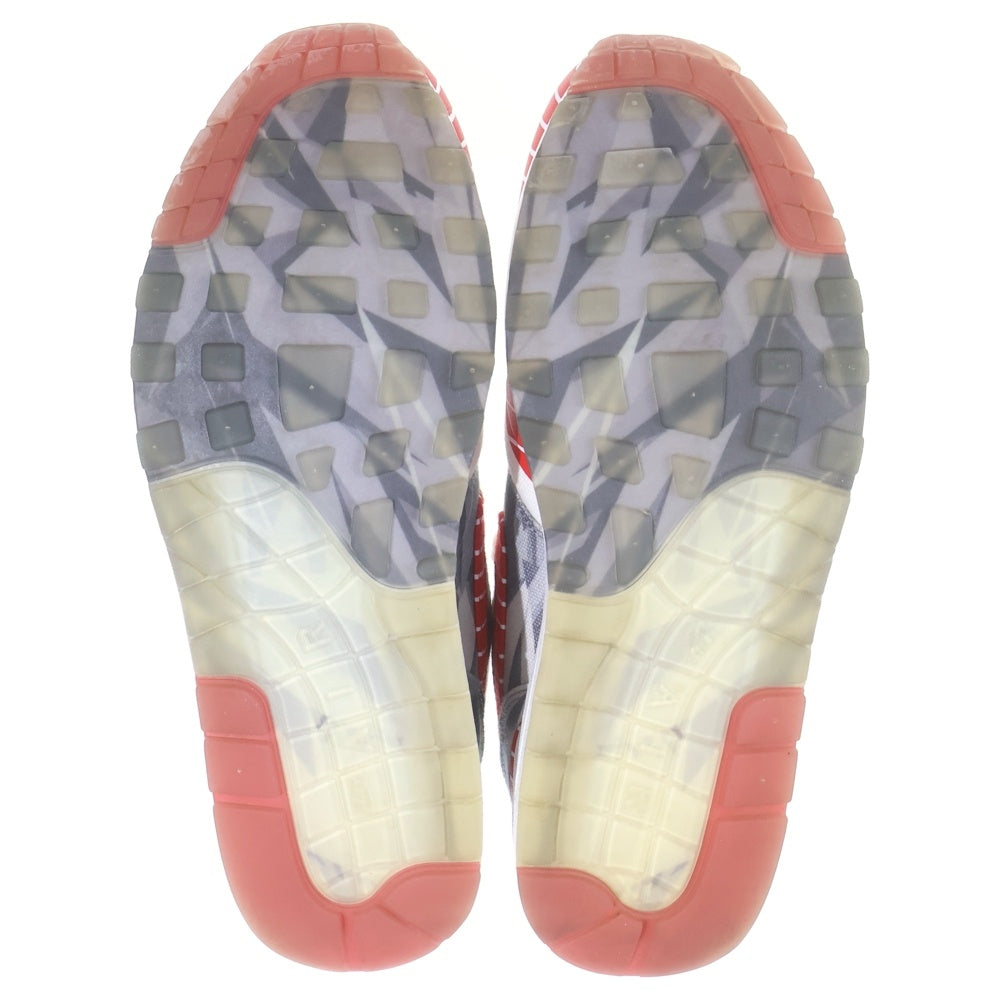 NIKE(ナイキ) ×wasafu AIR MAX 1 LHM LATINO HERITAGE MONTH ワサフ エアマックス1 スニーカー ストライプ シューズ ホワイト/レッド US10/28cm AH7740-100