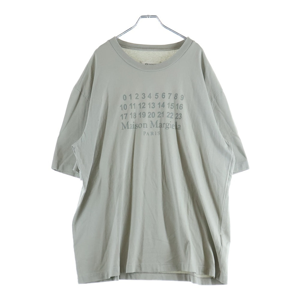 Maison Margiela(メゾンマルジェラ) 24SS ナンバリングロゴクルーネック半袖Tシャツカットソーグレー S50GC0716 S24567