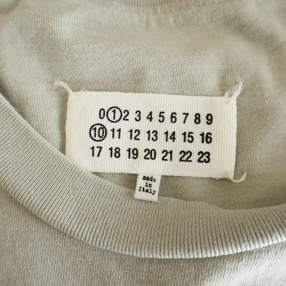 Maison Margiela(メゾンマルジェラ) 24SS ナンバリングロゴクルーネック半袖Tシャツカットソーグレー S50GC0716 S24567
