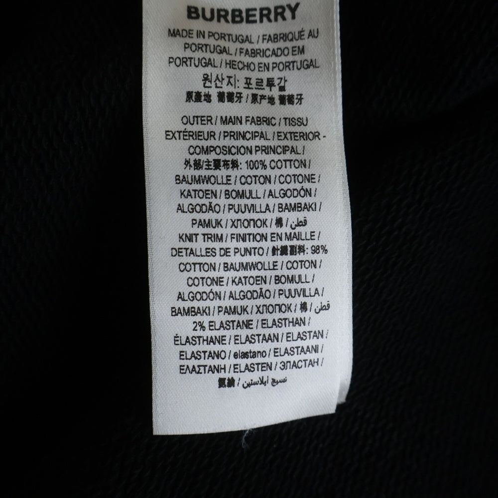 BURBERRY(バーバリー) Love Print Oversized Hoodie ラブプリント オーバーサイズ スウェット プルオーバーパーカー ブラック 8037670