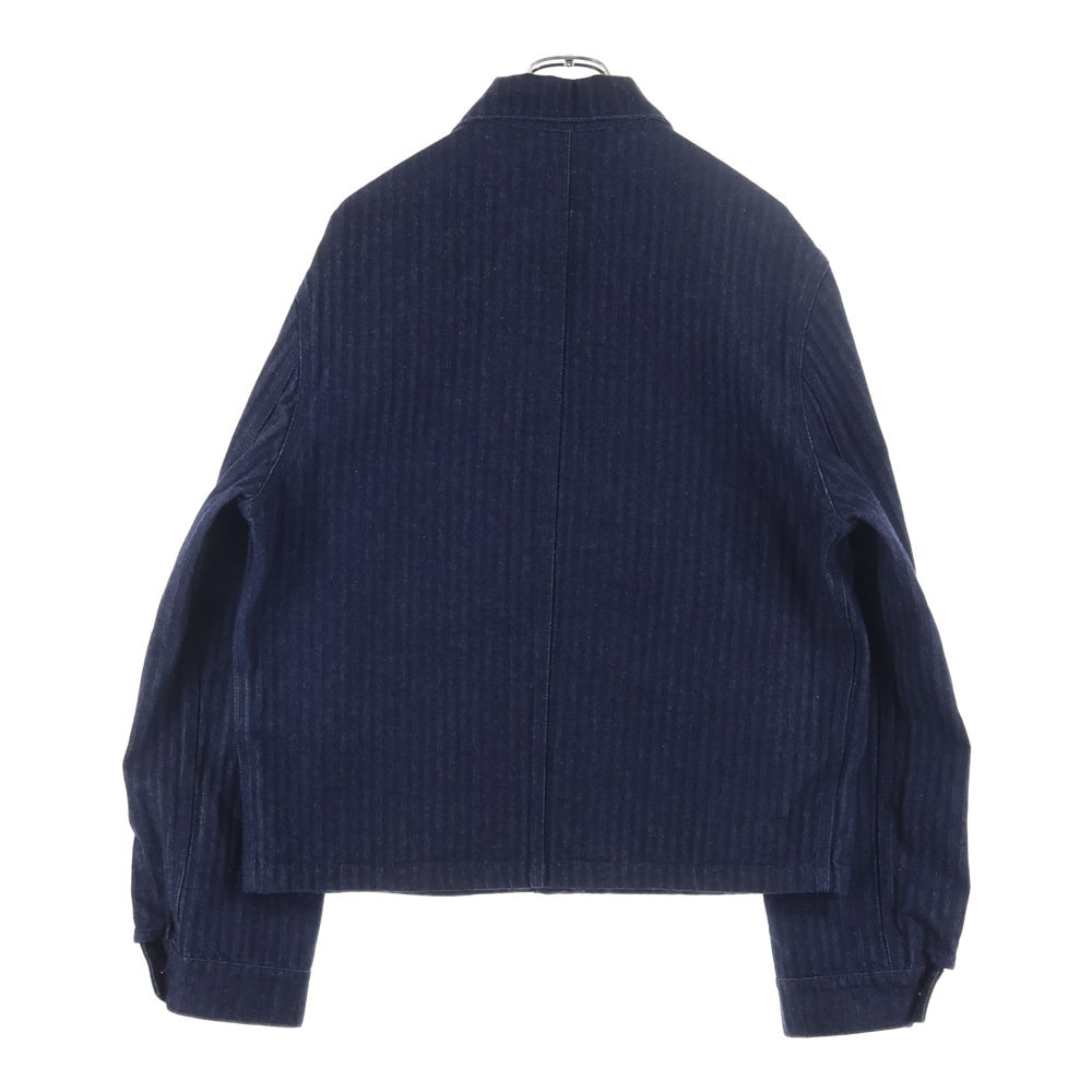 PRADA(プラダ) 24SS トライアングルロゴプレート シャンブレー デニム ジャケット インディゴ GEB254