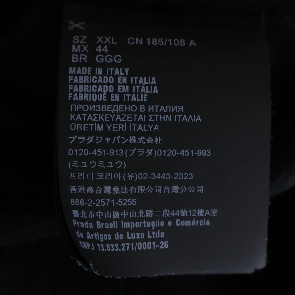 PRADA(プラダ) 21AW カシミヤブレンド ウール 長袖シャツ ブラック SC551
