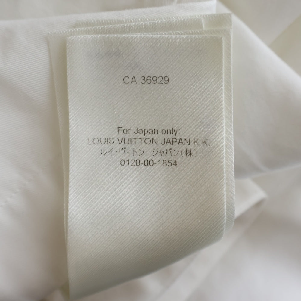 LOUIS VUITTON(ルイヴィトン) 25AW エンベリッシュド 刺繍 コットン 半袖シャツ ホワイト RM252M IKE HTS76W